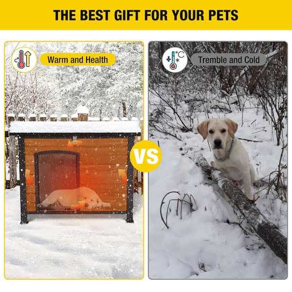 Insulated Outdoor Dog House with Liner O39512