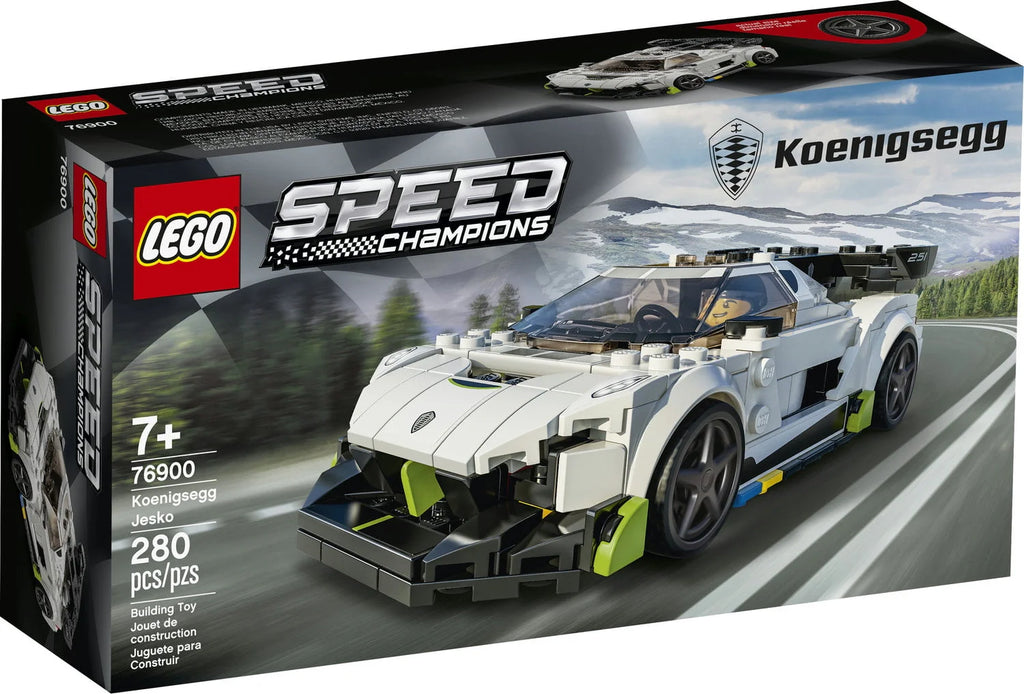 White Racing Car Building Set X10611