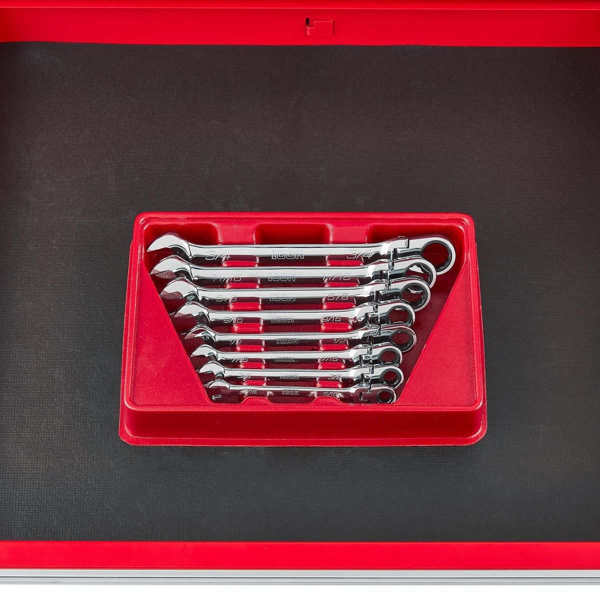 8-Piece SAE Ratcheting Combination Wrench N9609