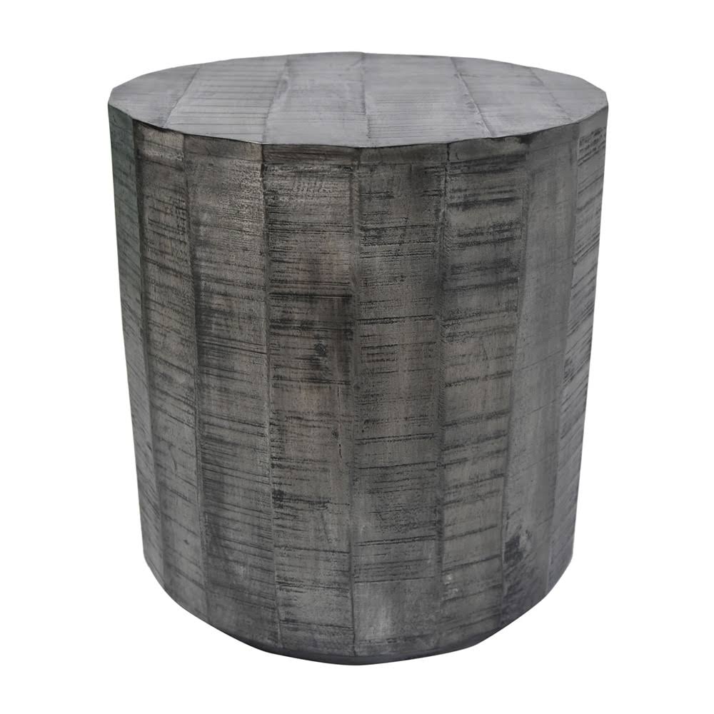 Distressed Grey Accent Table U91779