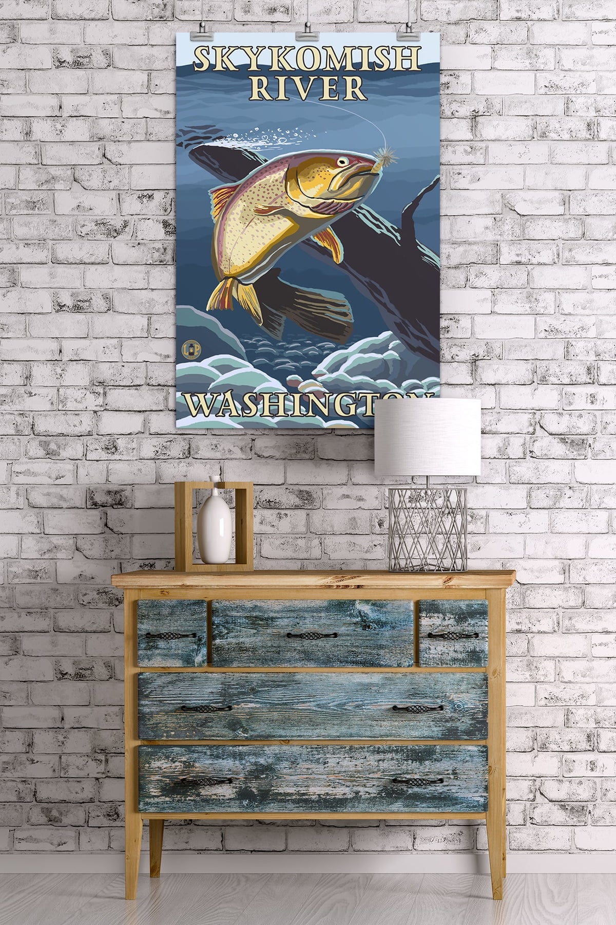 Trout Fishing Cross-Section Poster, 24x36 Giclee Gallery Print H51892