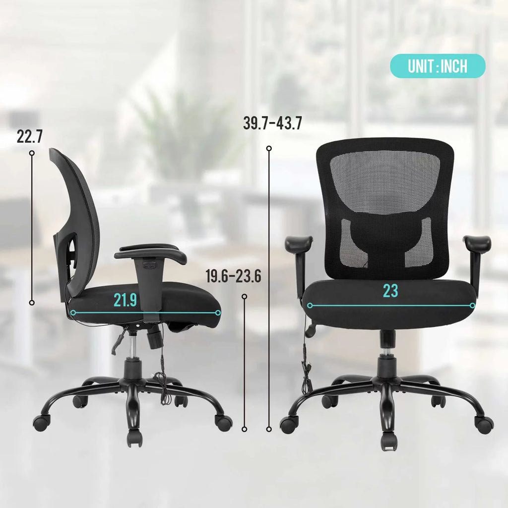 Big & Tall Ergonomic Mesh Office Chair with Lumbar Support M50233