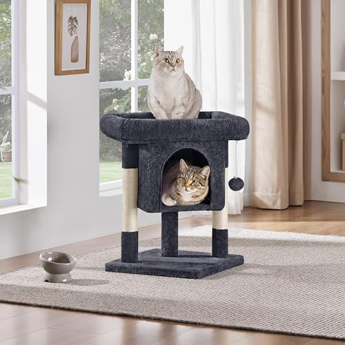 23.5in Dark Gray Cat Tree Tower T282991