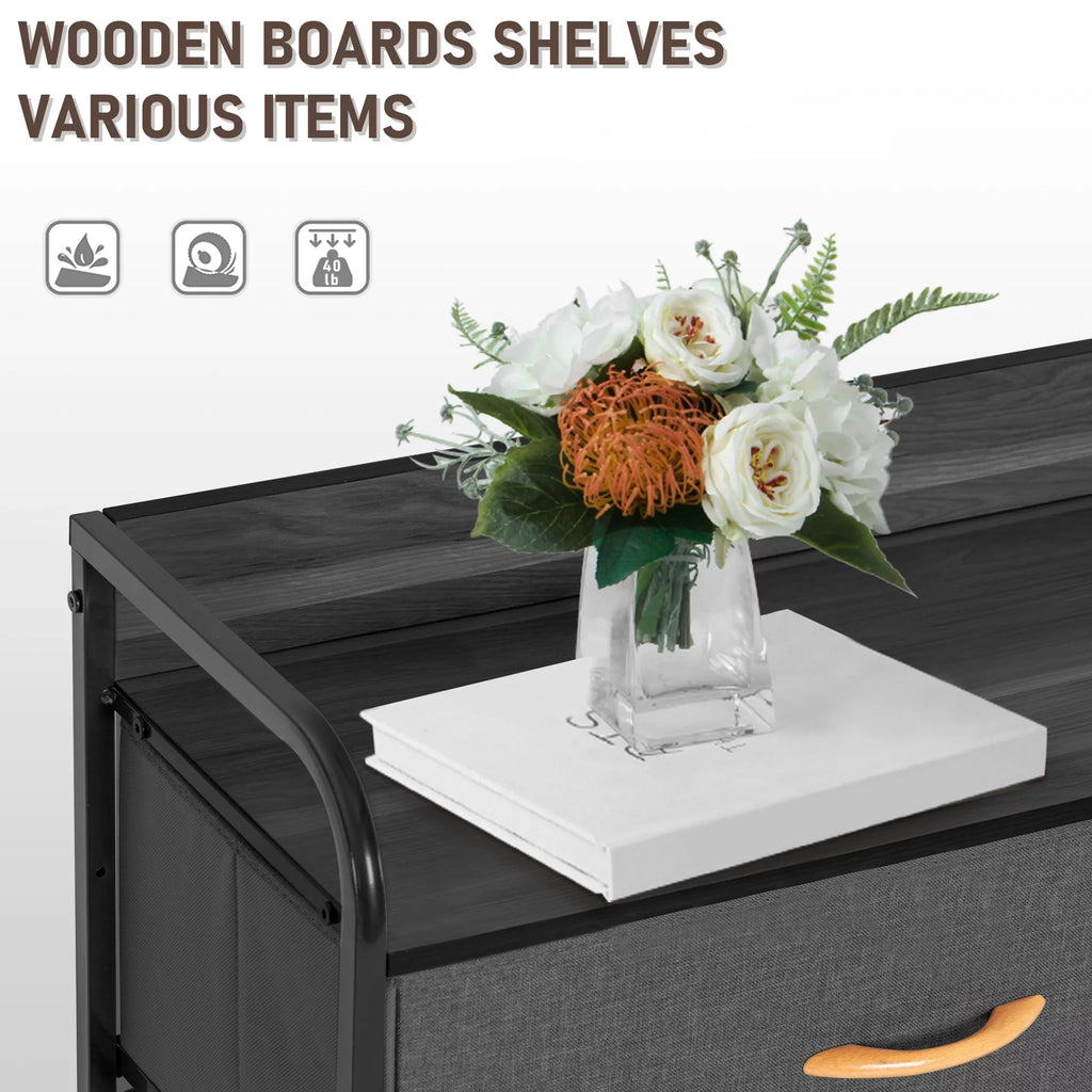 7 Drawer Brown Dresser O18539