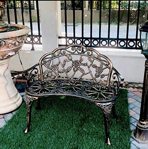 Cast Aluminum Patio Bench C9724