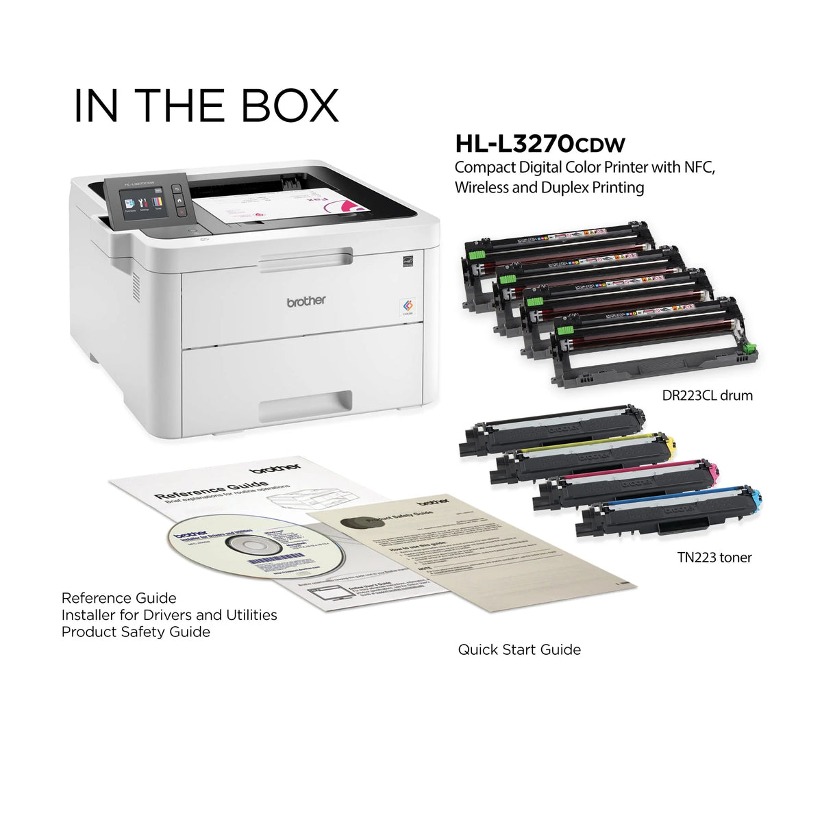 Compact Digital Color Printer with Wireless and Duplex Printing S7359