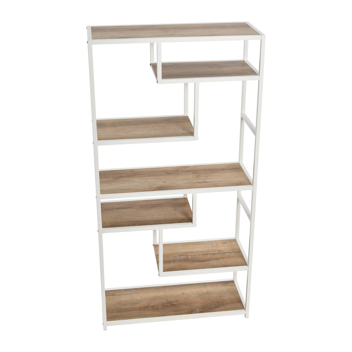 6 Tier 65" Tall Etagere Bookcase A67900