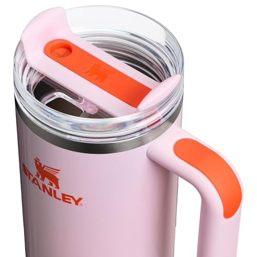 30 oz Insulated Stainless Steel Tumbler with Handle and Straw F916683