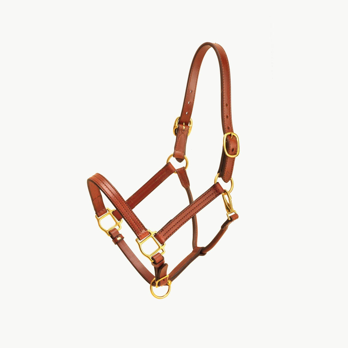 Leather Halter with Brass Hardware L899049