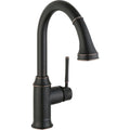 Rubbed Bronze HighArc Pull-Down Kitchen Faucet N63861