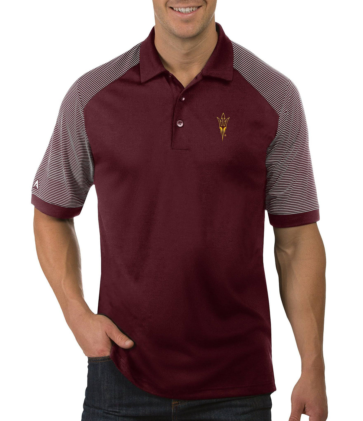 Cardinal/White Polo B80502