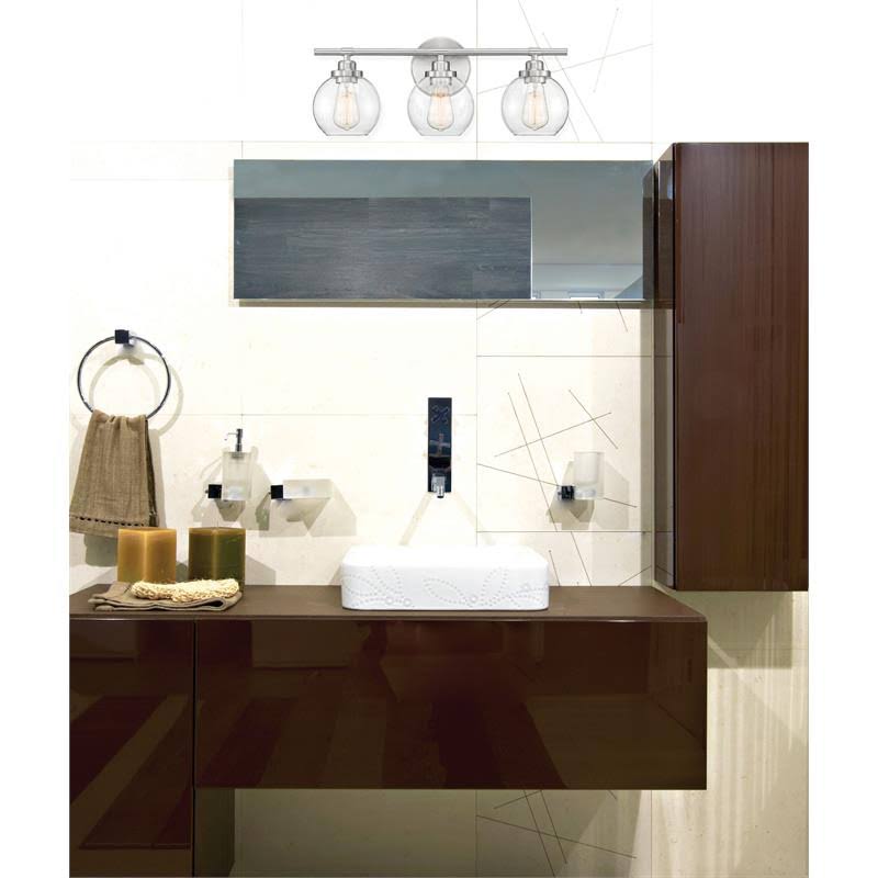 Satin Nickel 3 Light Bath G90343