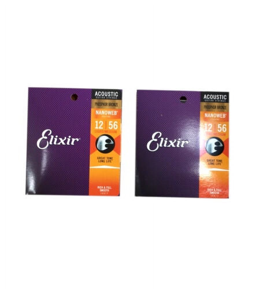 Phosphor Bronze Nanoweb Light - Medium 12 - 56 Guitar Strings 2-Pack I485834