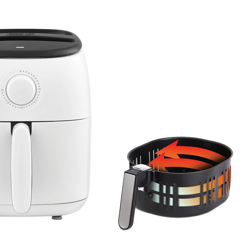 White 2.6 Qt Electric Air Fryer Oven T304