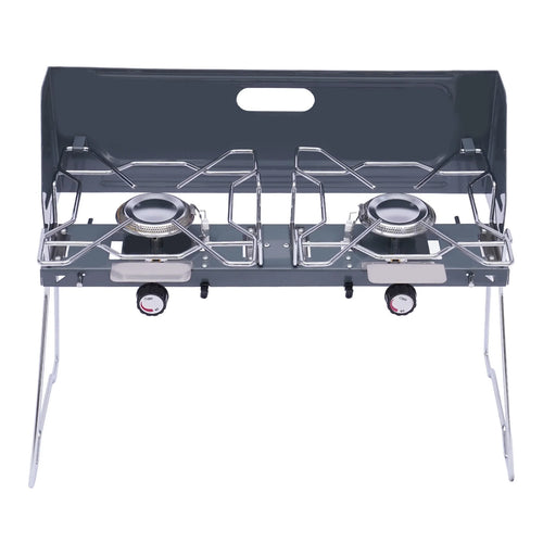 14inch 2 Burner Butane Gas Camping Stove Cooktop P37828
