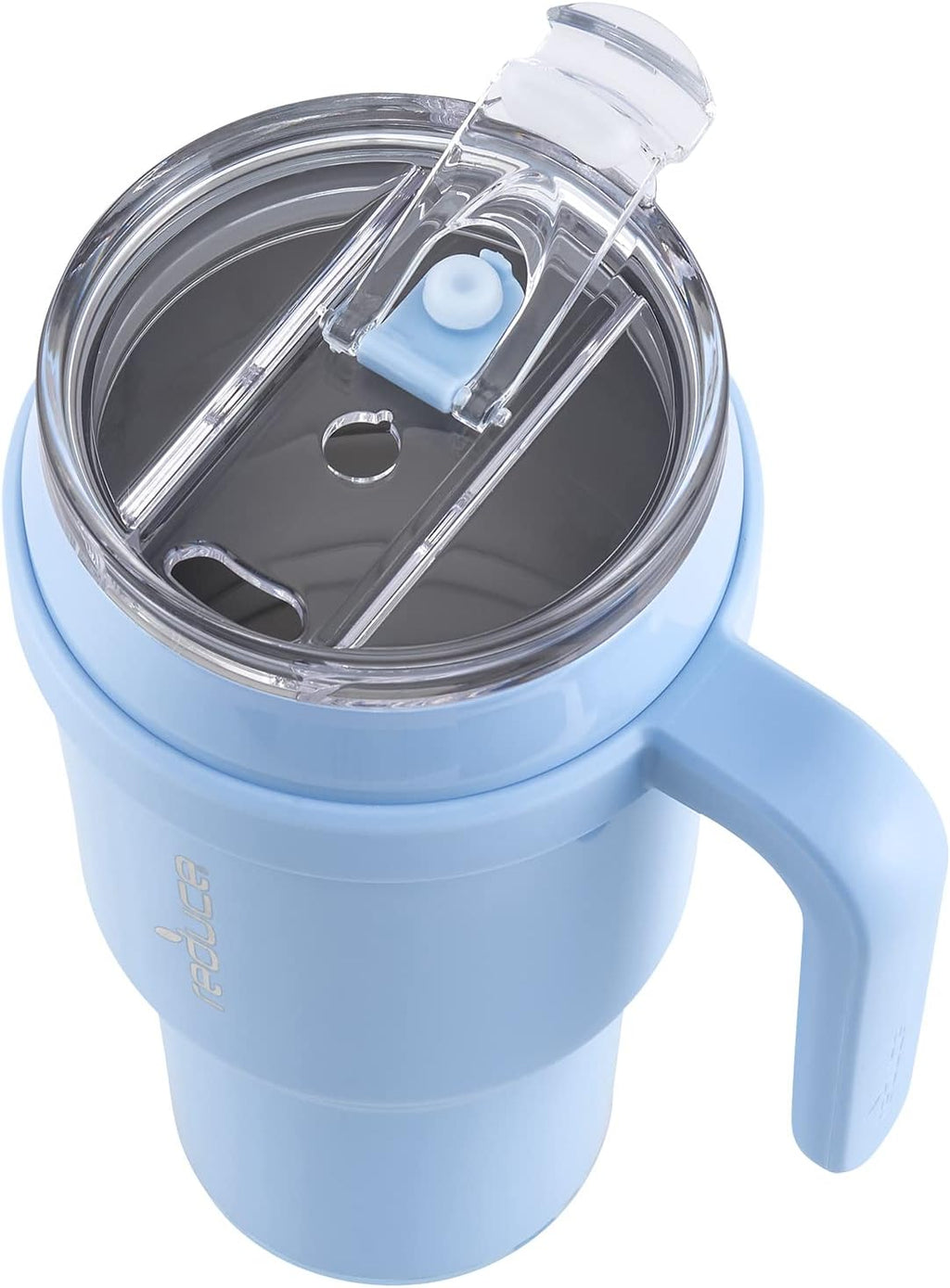40 oz Vacuum Insulated Stainless Steel Tumbler with Handle and Straw T80845