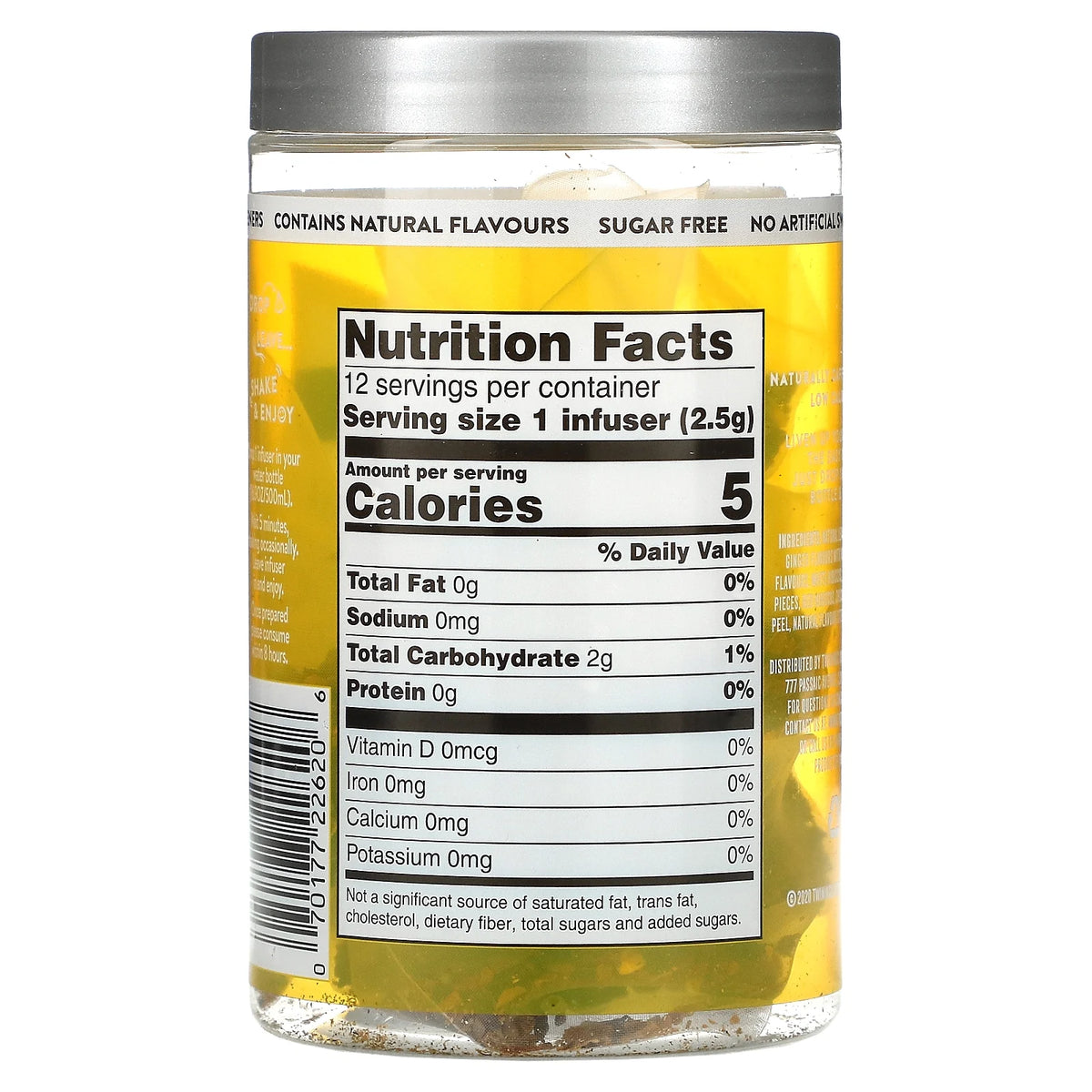 Lemon & Ginger Cold Water Enhancer, 12 Infusers, Pack of 3 W69400