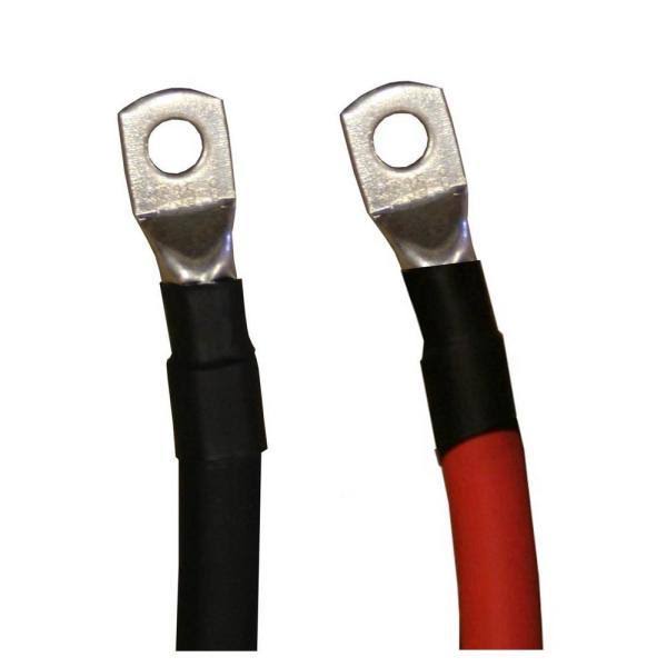 2/0 Gauge Red Black Pure Copper Inverter Cables 5 ft K116980