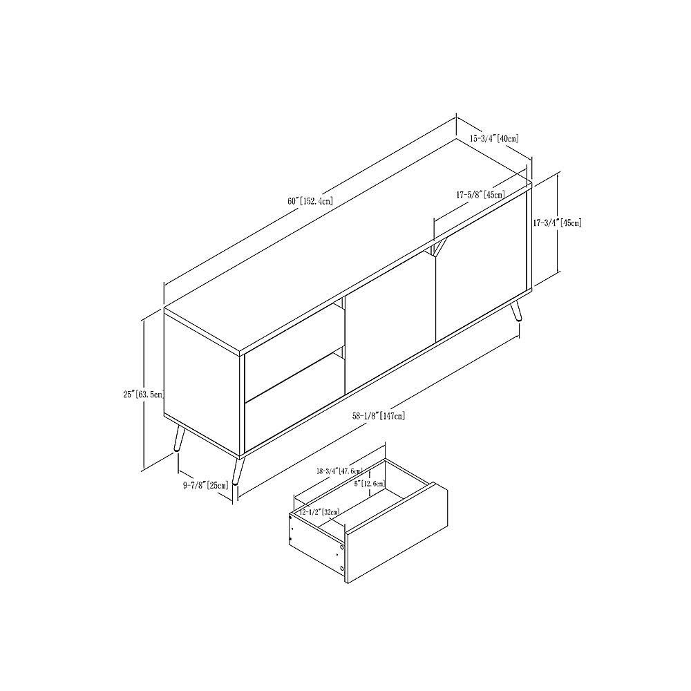 Dark Walnut TV Cabinet S788