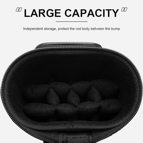 12-Hole Nylon Pool Cue Case, Black/Blue W70058