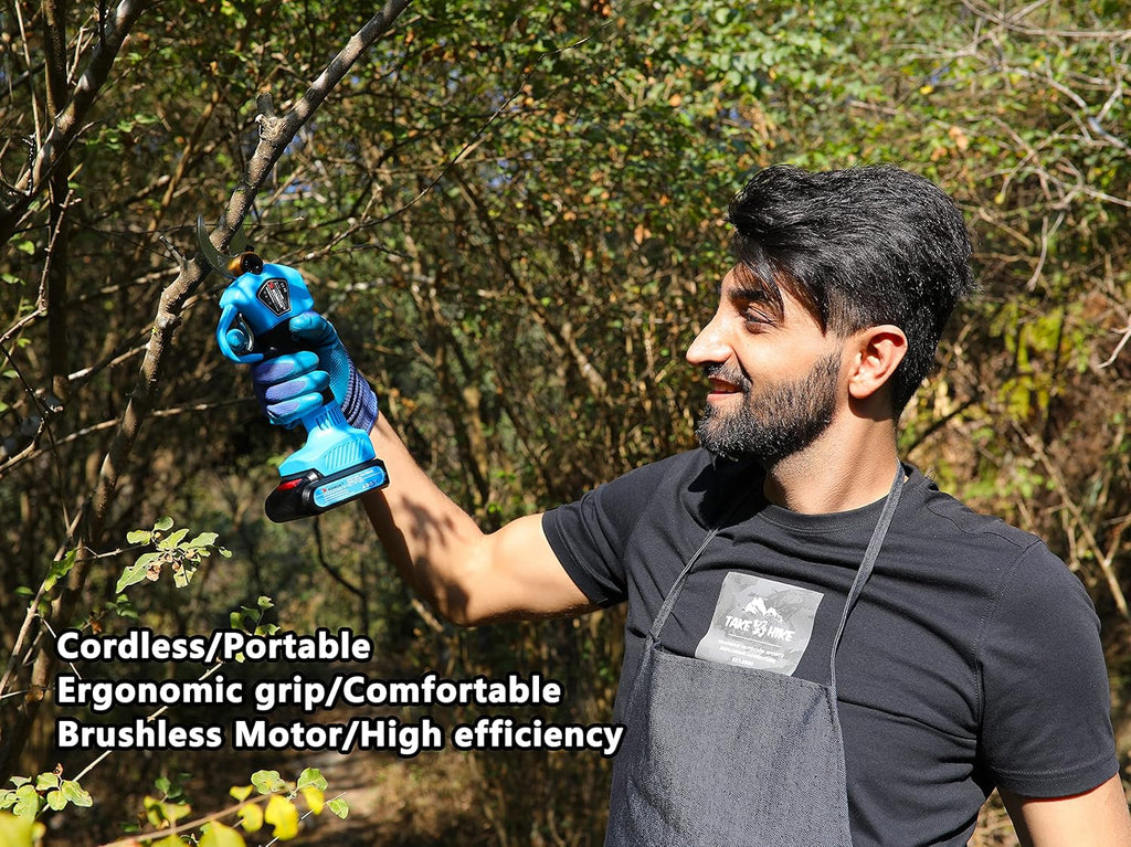 Cordless Electric Pruning Shears with 2Ah Lithium Battery, 30MM Cutting Diameter I98762