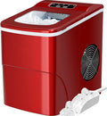 Red Ice Maker Machine, 26lbs 24Hrs Portable Self-Cleaning I52757