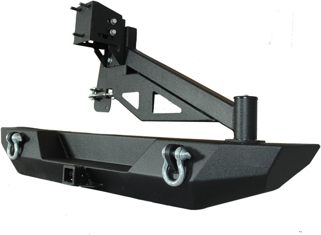 Black Rear Bumper with Tailgate Tire Carrier B6099