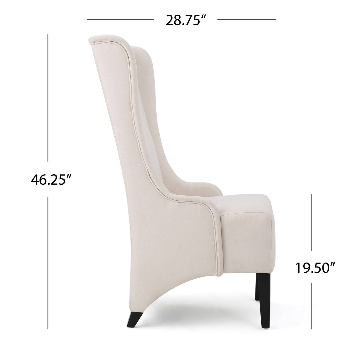 Dark Blue Fabric Dining Chair O8464