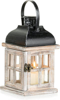 Rustic Wooden Candle Lantern J287008