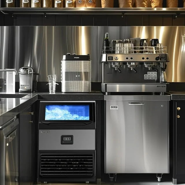 150lbs/24h Stainless Steel Freestanding Ice Maker Machine T16701