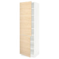White High Cabinet with Shelves and 2 Doors E9940