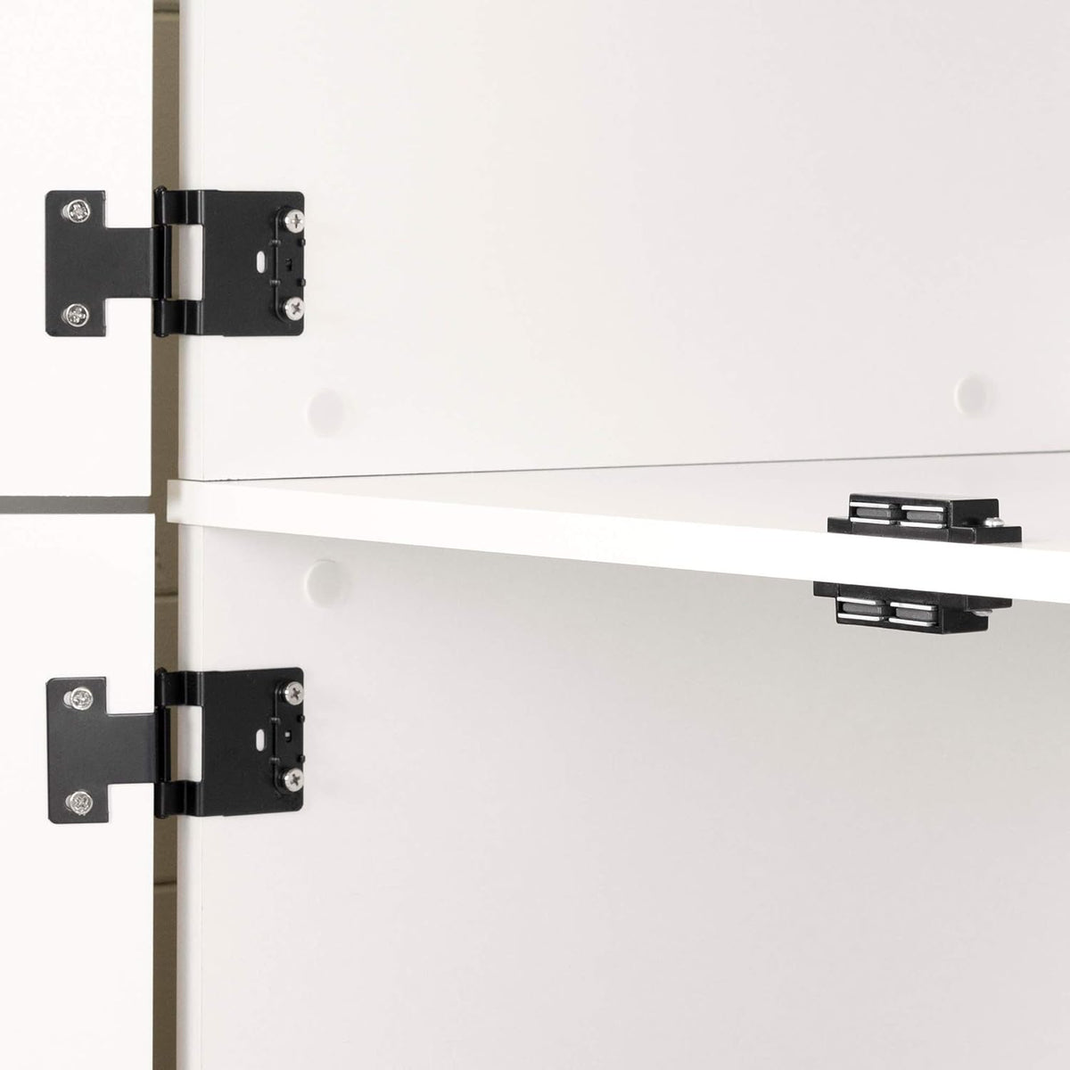 Pure White 4-Door Storage Cabinet S66353