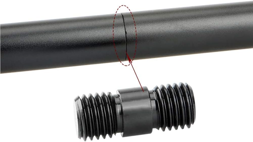 15mm Rod 8 Inch and 12 Inch with M12 Thread Rod Connector Rod Cap Extend to 20 Inch Rods, Pack of 2 O155059