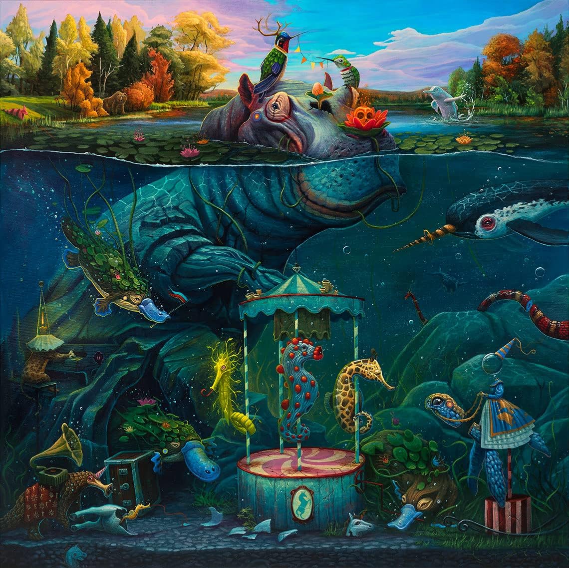 1000 Piece Jigsaw Puzzle with Storage Bag and Poster E757206