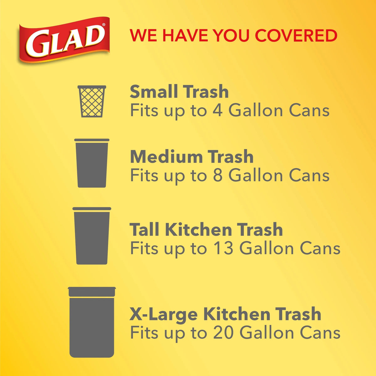 Tall Kitchen Drawstring Trash Bags, 13 Gallon White, 100 Count X27242