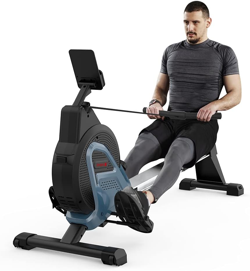 Magnetic Rowing Machine with Aluminum Track, 16 Adjustable Resistance Level & Smart LCD Monitor X62487