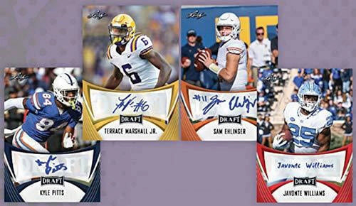 2021 Draft Football Trading Card Box (3 Autographs) Z2240
