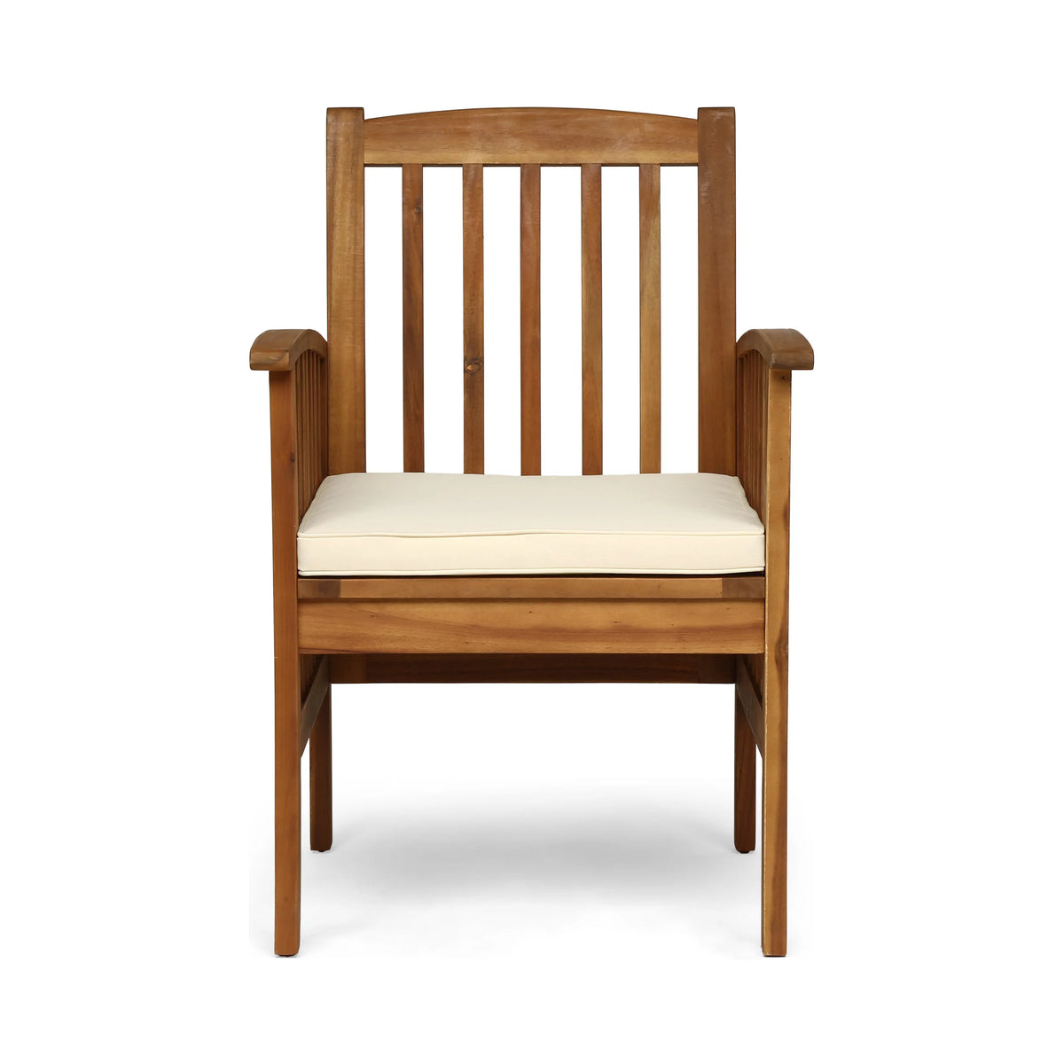 Acacia Wood 3 Piece Bistro Set with Cushion X58483