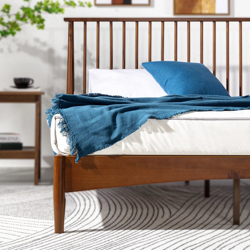 Queen Wood Platform Bed Frame I761