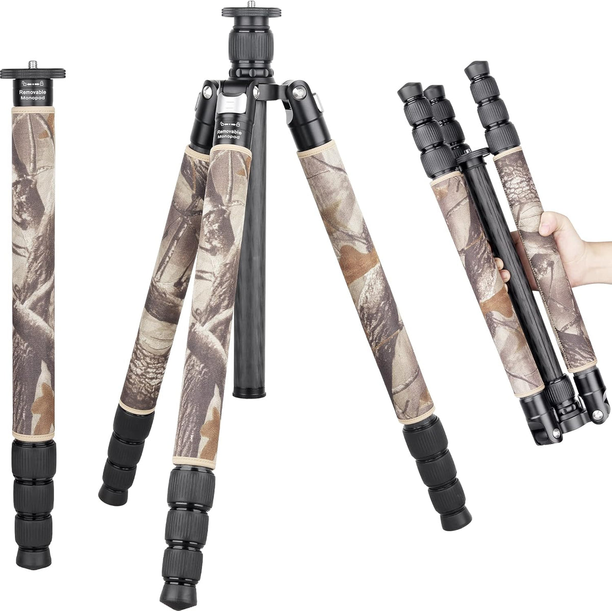 Carbon Fiber Tripod Heavy Duty Stand for Digital DSLR Camera L161