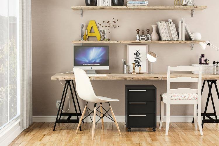 Black 3 Drawer File Cabinet C992522