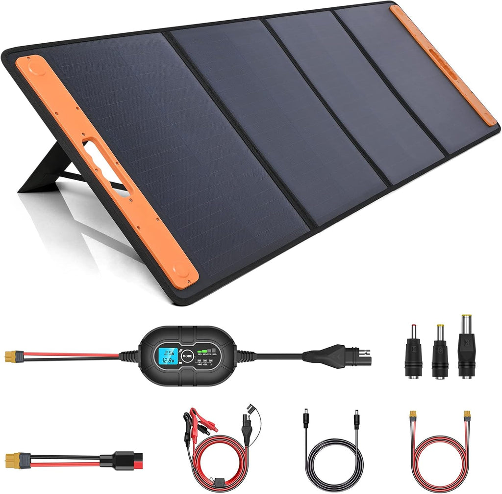 Foldable Solar Panel Kit with 10A MPPT Charge Controller D545