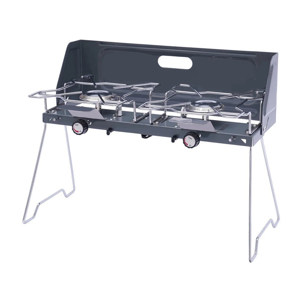 14inch 2 Burner Butane Gas Camping Stove Cooktop P37828