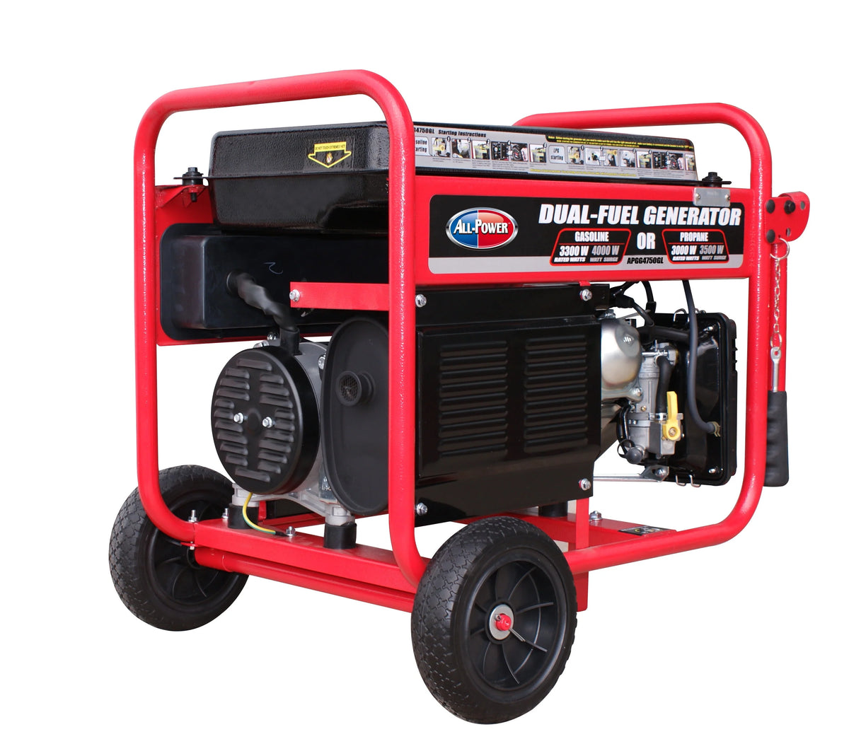 4000 Watt Dual Fuel Portable Generator S225973