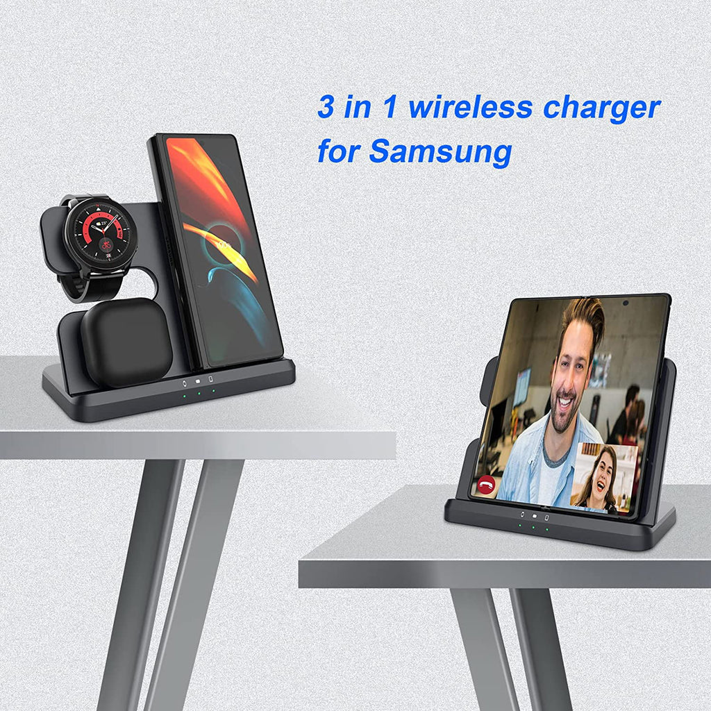 3 in 1 Wireless Charger Black K86673