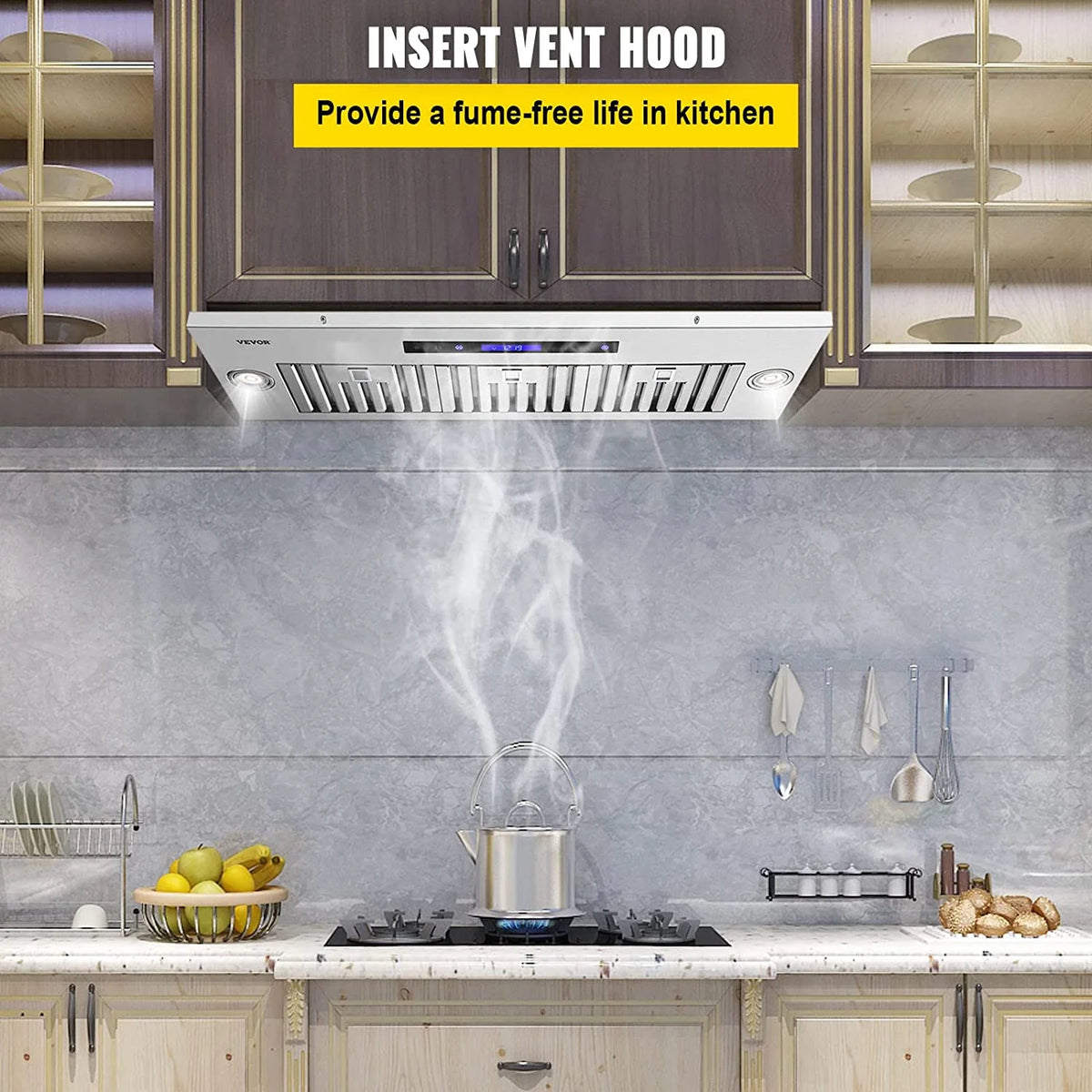 36 in. Stainless Steel Built-in Range Hood with Remote Control Z627452