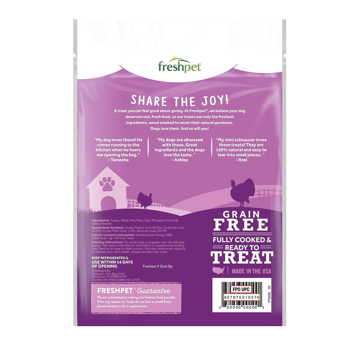 Turkey Bacon Dog Treats T4002