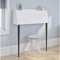 White Secretary Desk Q548