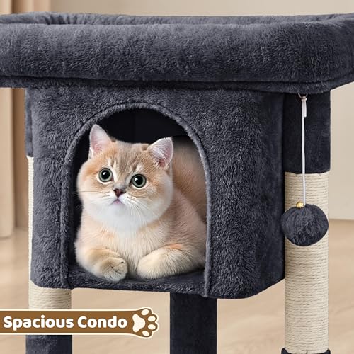 23.5in Dark Gray Cat Tree Tower T282991