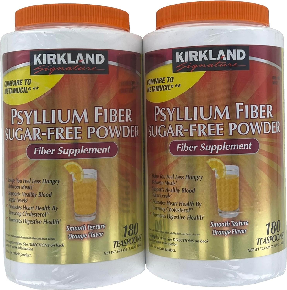 Sugar-Free Psyllium Fiber Supplement Powder, 360 Doses Z586879